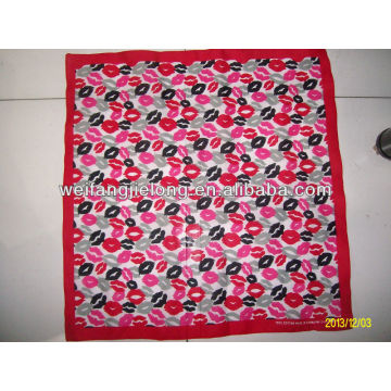 100% cotton lady's printed kerchief